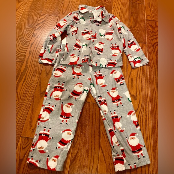 Toddler Boy Carter's Green and Gray Animal Print Pajama Bottoms and Set size 4T - Picture 7 of 11